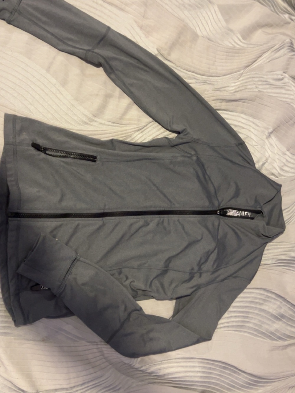 Athletic Works Charcoal Gray Full-Zip Jacket